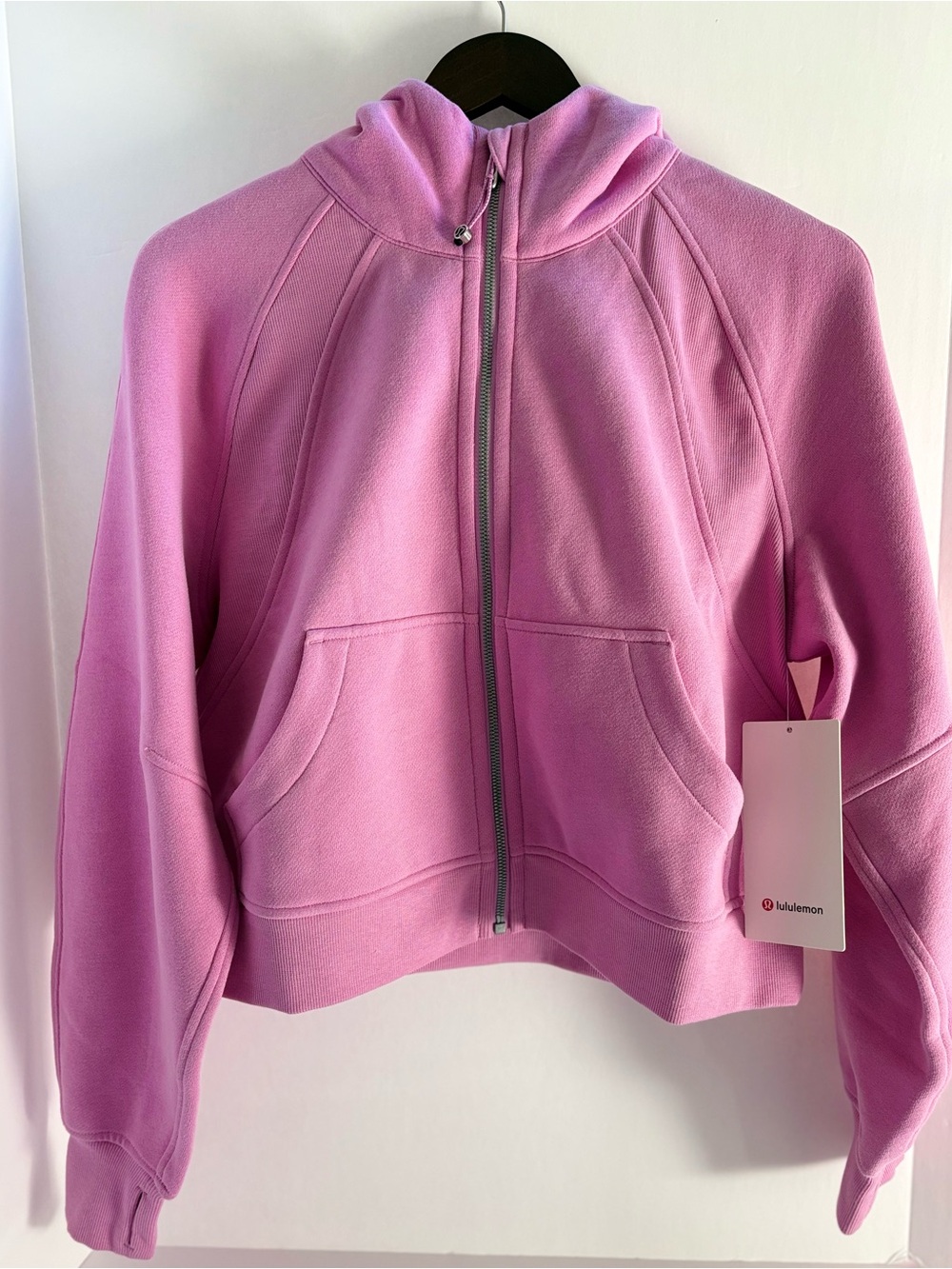 Lululemon Scuba Oversized Full Zip Hoodie- Dahlia Mauve Pink - Size XS/S - NWT